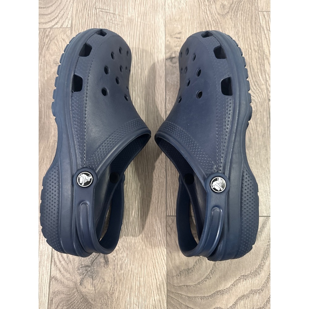 Crocs Classic Clog Navy Blue Comfort Shoes Slip On Clogs Men 10 Women 12 - Picture 9 of 10